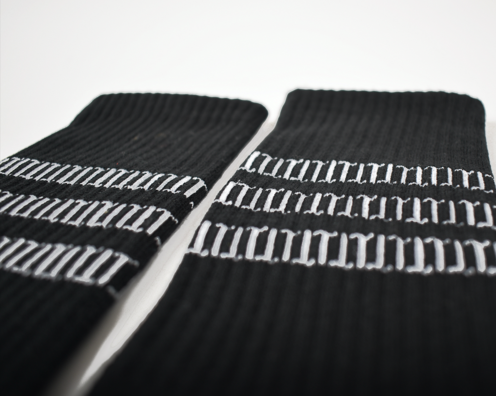 TT Pattern Black Socks